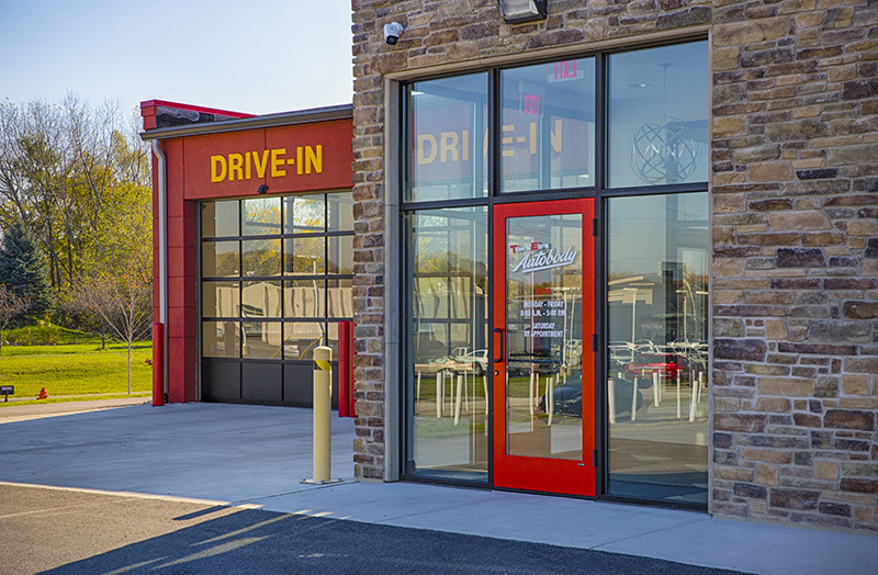 Post Frame Auto Body Shop Merrillville, Indiana FBi Buildings